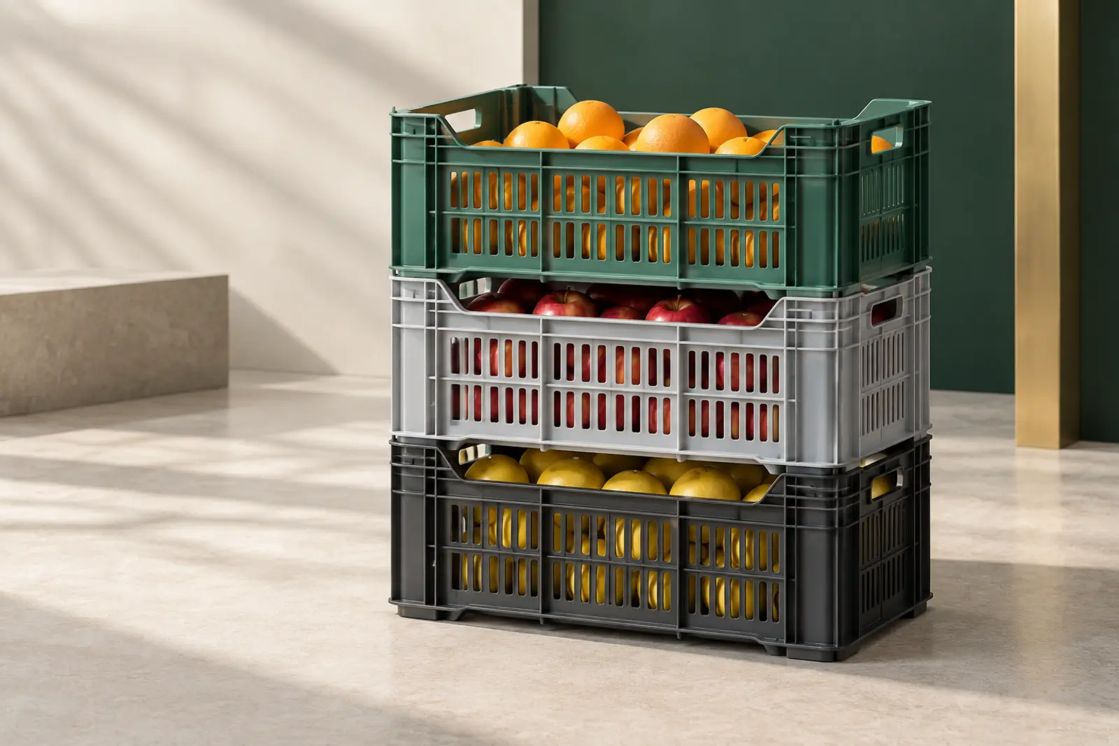 Crates & Baskets products made from recycled plastic