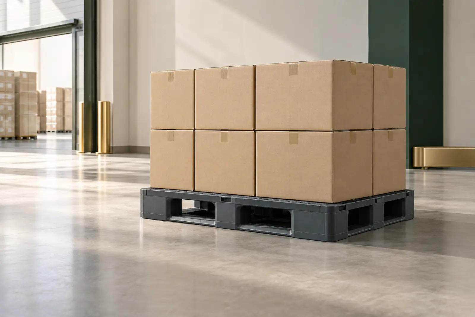 Pallets application made from recycled plastic